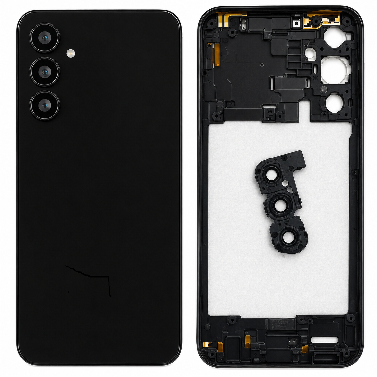 Compatible Replacement for Samsung Galaxy A24 5G Full Body Housing Back Frame Middle Chassis with Side Keys – Black, White & Green